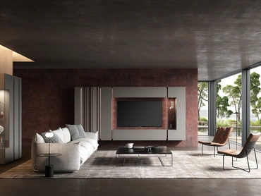 Parete Attrezzata Soggiorno Bassorilievo 41 di Voltan