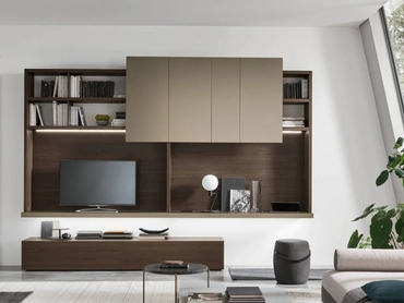 Parete Attrezzata Unix Sistema Spalla Comp SU2125 di Maronese