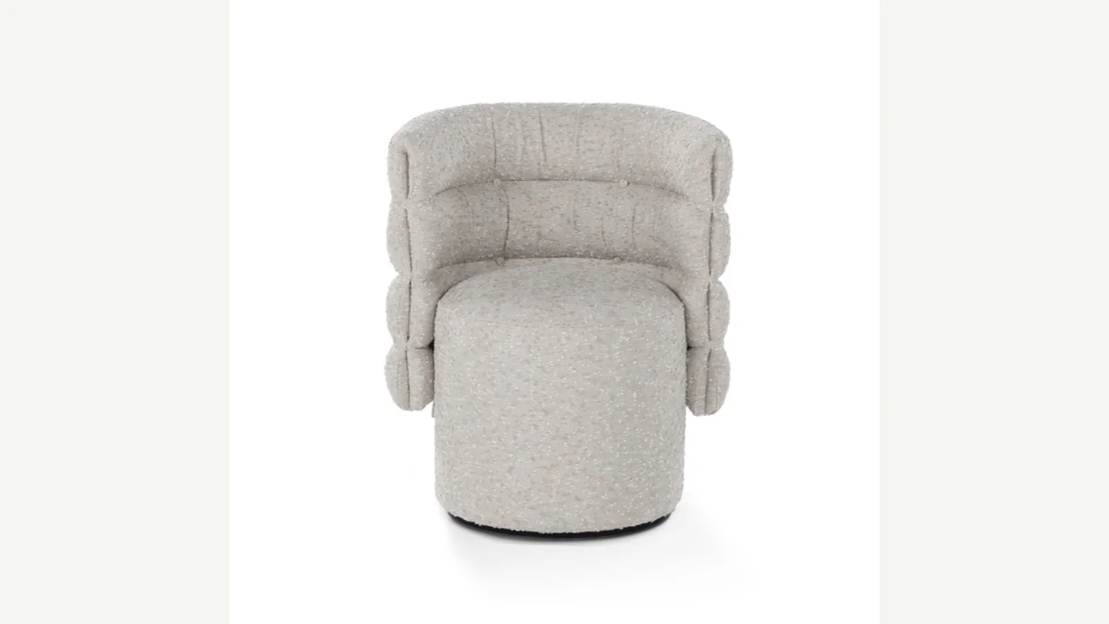 Poltroncina di design in tessuto imbottito Lady G di Calia