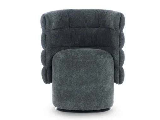 Poltroncina di design in tessuto imbottito Lady G di Calia