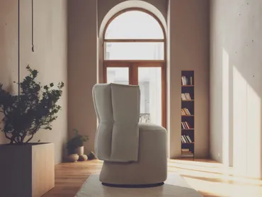 Poltroncina di design in pelle Madame G di Calia