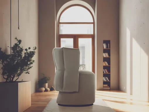 Poltroncina di design in pelle Madame G di Calia