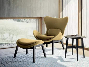 Poltrona Lazy in tessuto di Calligaris