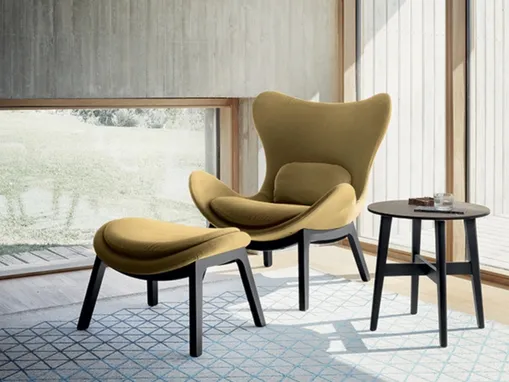 Poltrona Lazy in tessuto di Calligaris