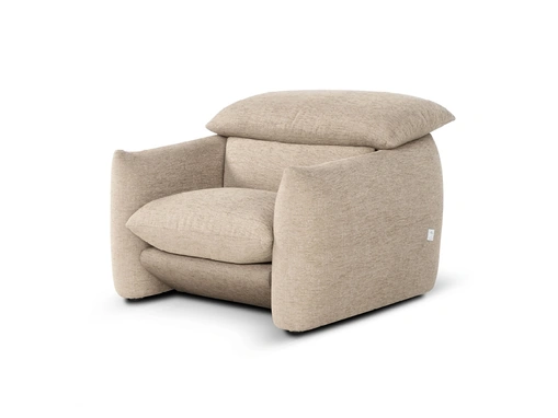 Poltrona in tessuto imbottito Choco Magic di Calia