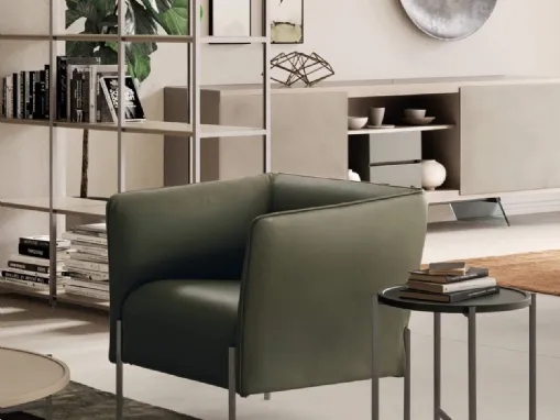 Poltroncina in pelle Dolly di Presotto