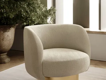 Poltroncina in tessuto Doris di Bontempi