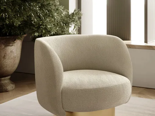 Poltroncina in tessuto Doris di Bontempi