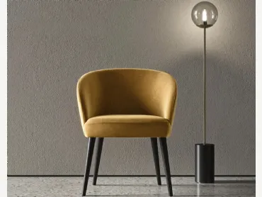 Poltroncina Evia in pelle di Presotto