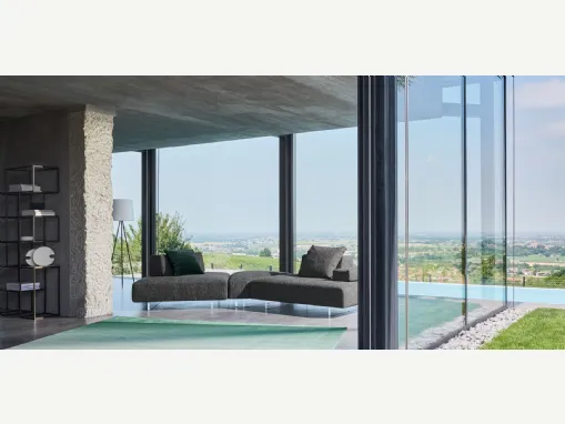 Divano Avenue modulabile componibile in tessuto di Twils Lounge