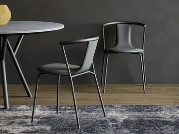 Sedia Agel Cuoio di Novamobili