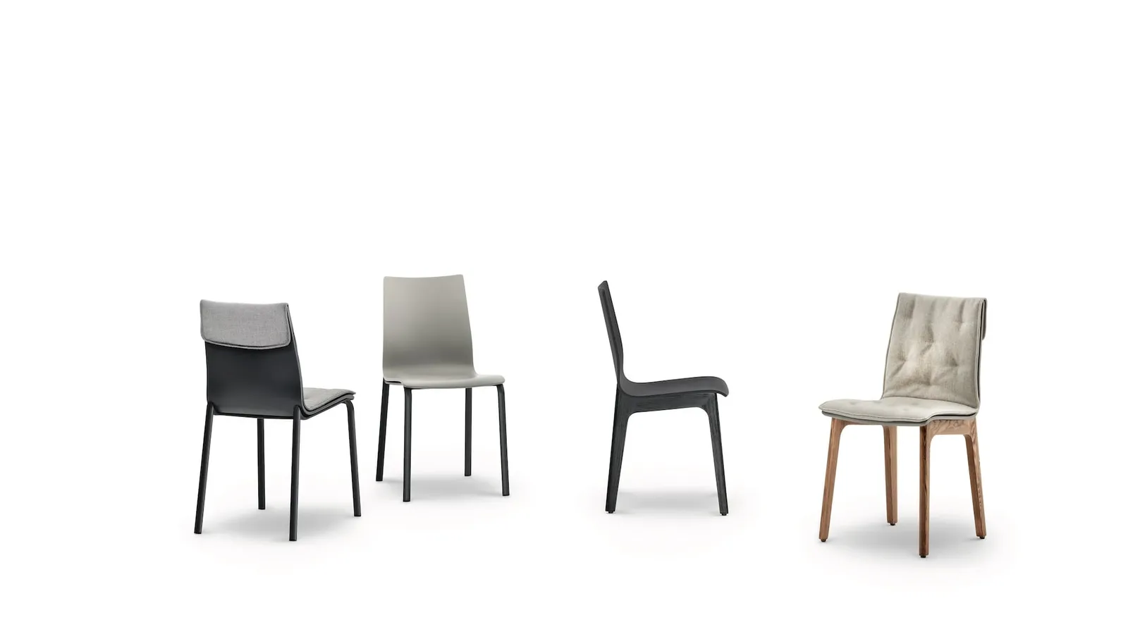 Sedia Alfa in legno massello e laccato di Bontempi