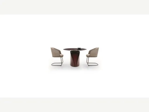 Sedia Central Park in tessuto con gambe in metallo di Ditre Italia
