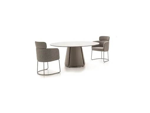 Sedia in tessuto con braccioli Claire di Ditre Italia