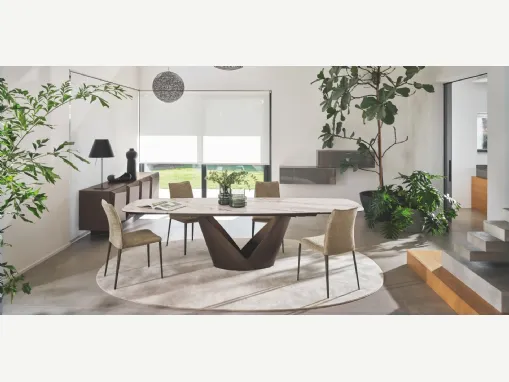 Sedia imbottita Fay di Calligaris