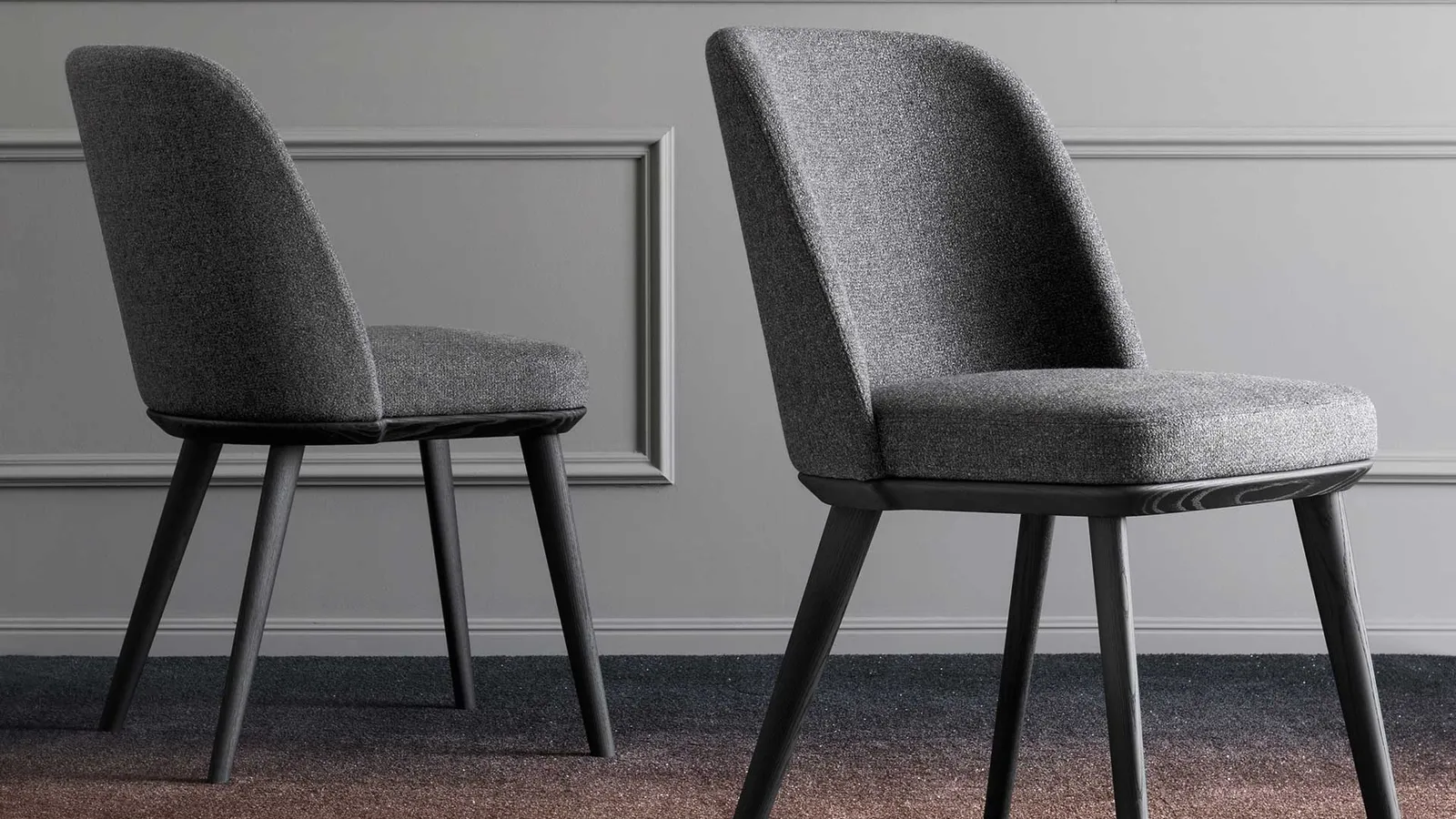 Sedia in tessuto Foyer di Calligaris