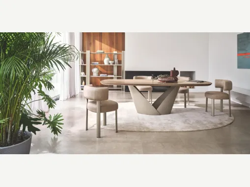 Sedia in pelle Glen di Calligaris