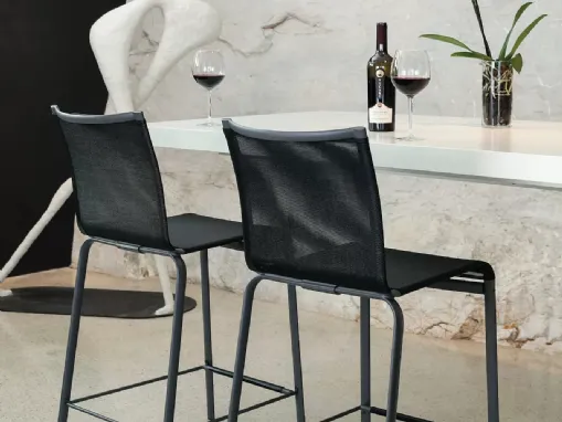 Sgabello in tessuto tecnico Net di Bontempi
