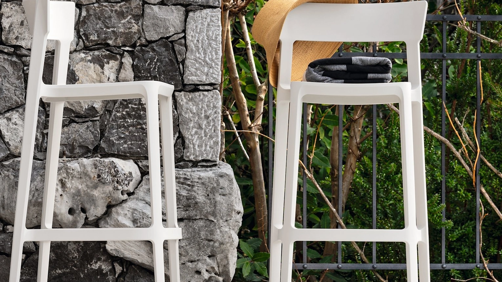 Sgabello in polipropilene Skin di Calligaris