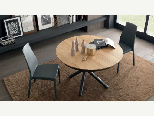 Tavolo allungabile Fahrenheit Round in Rovere di Altacom