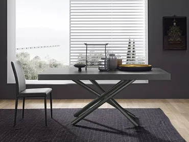 Tavolo allungabile Fahrenheit con top in nobilitato di Altacom