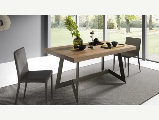 Tavolo allungabile con top in legno Sipario di Altacom