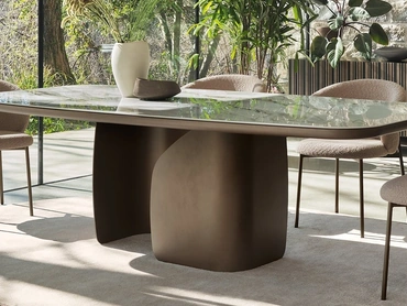 Tavolo in ceramica Twins di Calligaris