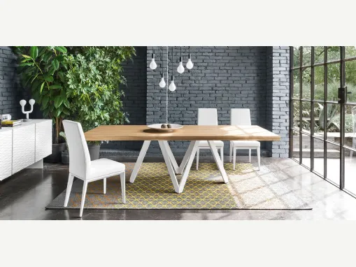 Tavolo Cartesio in legno di Calligaris