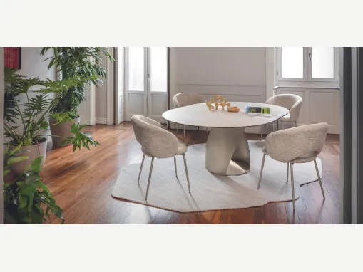 Tavolo rotondo Cyclone di Calligaris