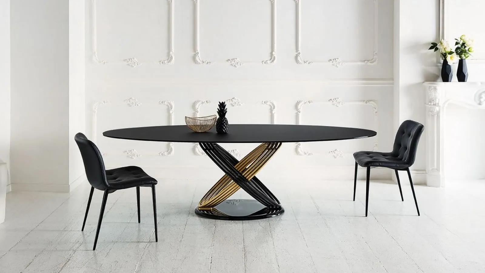 Tavolo Fusion in Cristallo di Bontempi