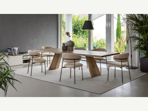 Tavolo rettangolare Icaro in rovere di Calligaris