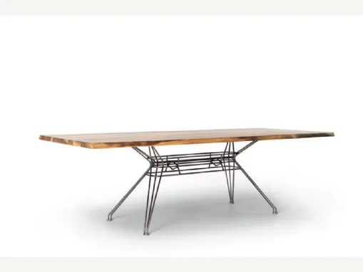 Tavolo Sander in legno massello di Bontempi