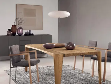 Tavolo Terra in legno di recupero da case antiche di Presotto