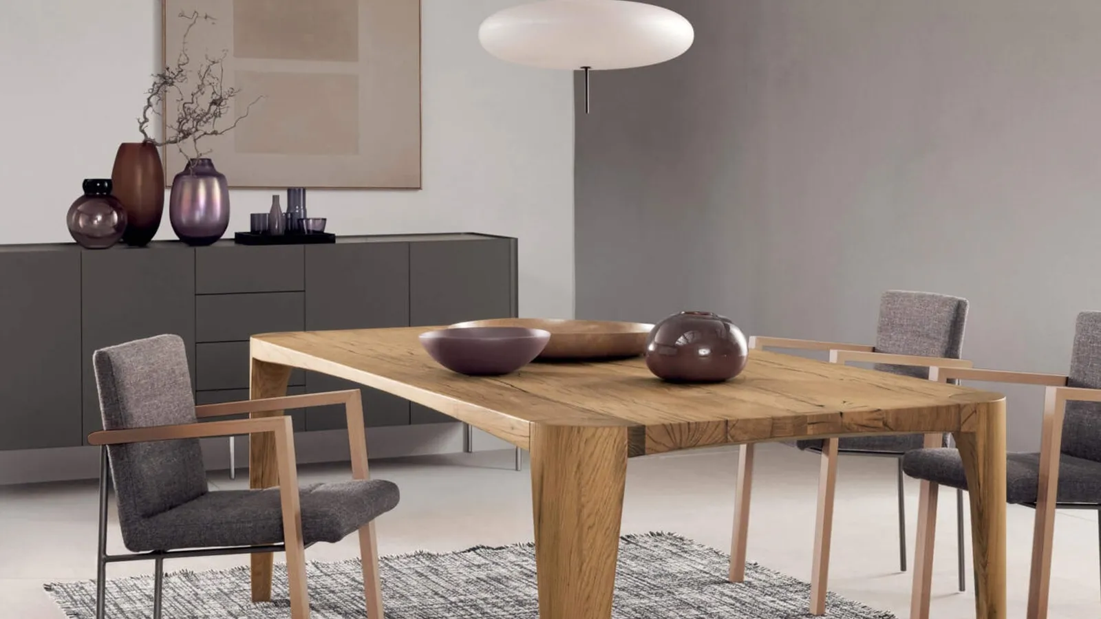 Tavolo Terra in legno di recupero da case antiche di Presotto