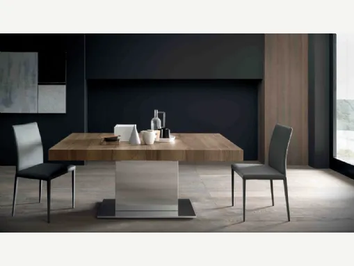 Tavolo allungabile Tower Maxi in nobilitato Rovere di Altacom