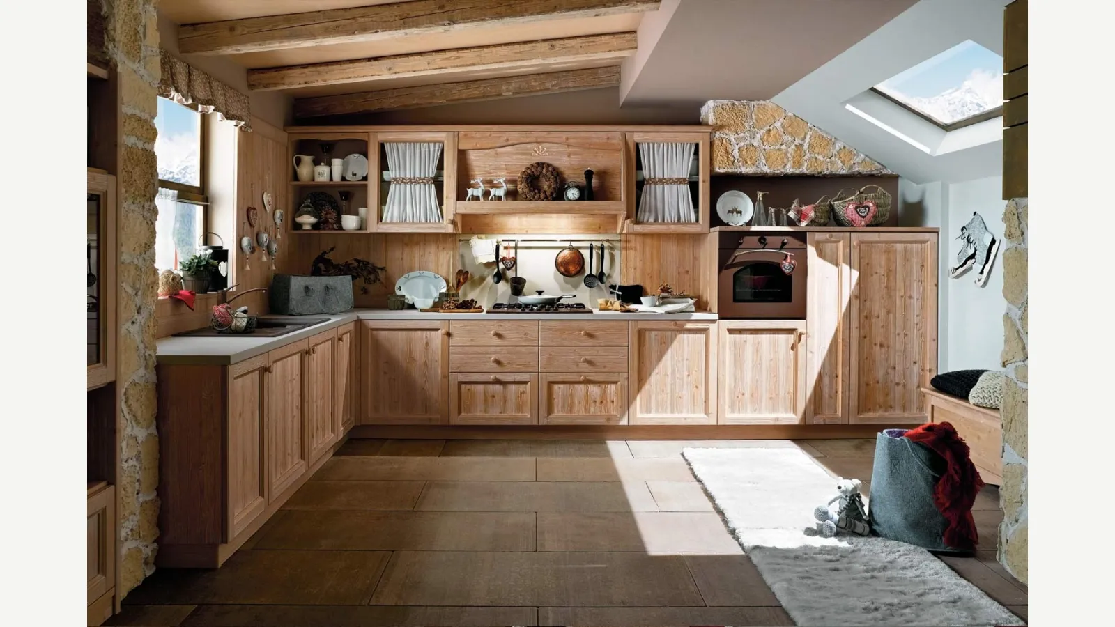 Cucina su misura Everyday Fieno Talcato di Callesella