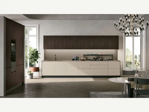 Karma 02 Rovere Corteccia, Cachemere, top HPL Pomice